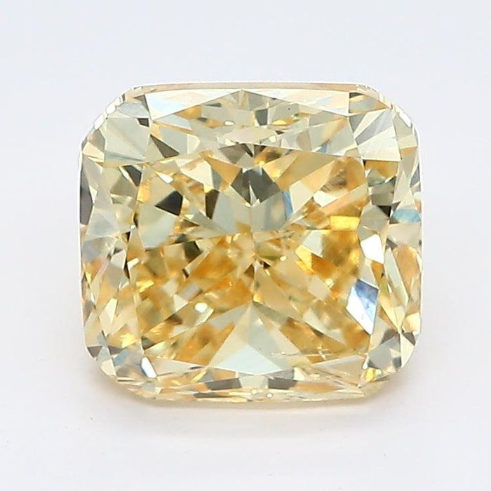 Loose 2.28 Carat Deep Yellow SI1 IGI Certified Lab Grown Cushion Diamonds
