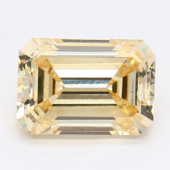 Loose 1.9 Carat Deep Yellow VS1 IGI Certified Lab Grown Emerald Diamonds
