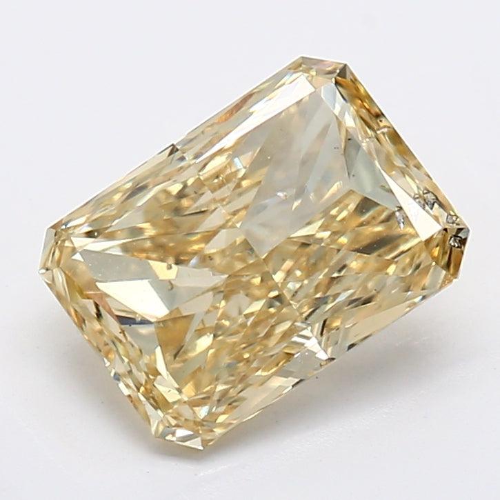 Loose 1.96 Carat Deep Yellow SI1 IGI Certified Lab Grown Radiant Diamonds