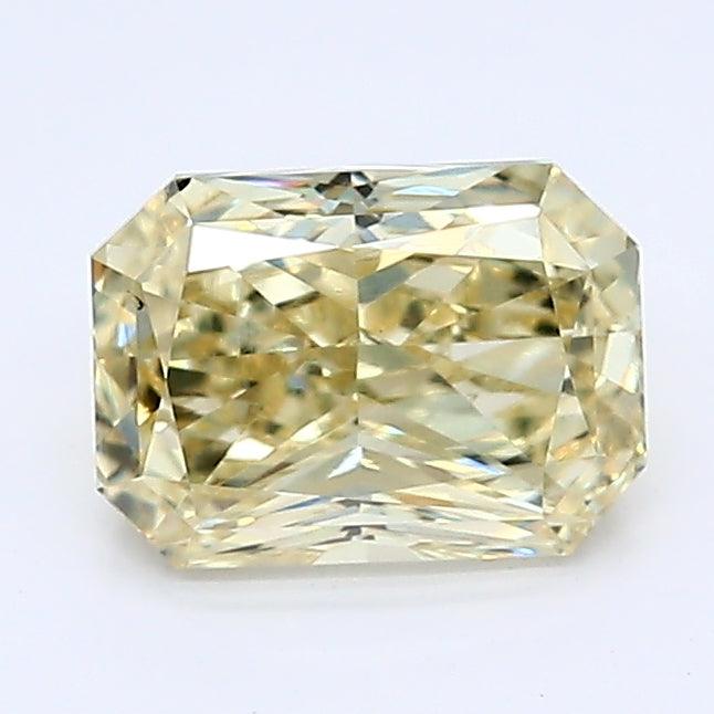 Loose 1.14 Carat Fancy Yellow SI1 IGI Certified Lab Grown Radiant Diamonds