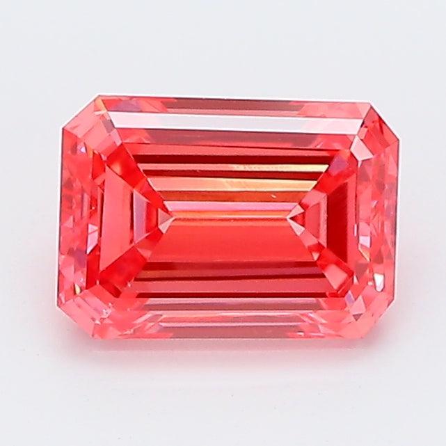 Loose 1.05 Carat Vivid Pink VS1 IGI Certified Lab Grown Emerald Diamonds