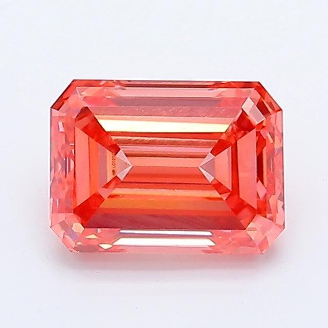 Loose 1.03 Carat Vivid Pink VS1 IGI Certified Lab Grown Emerald Diamonds