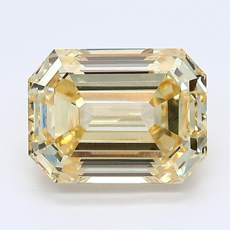 Loose 2.38 Carat Intense Yellow VS2 IGI Certified Lab Grown Emerald Diamonds