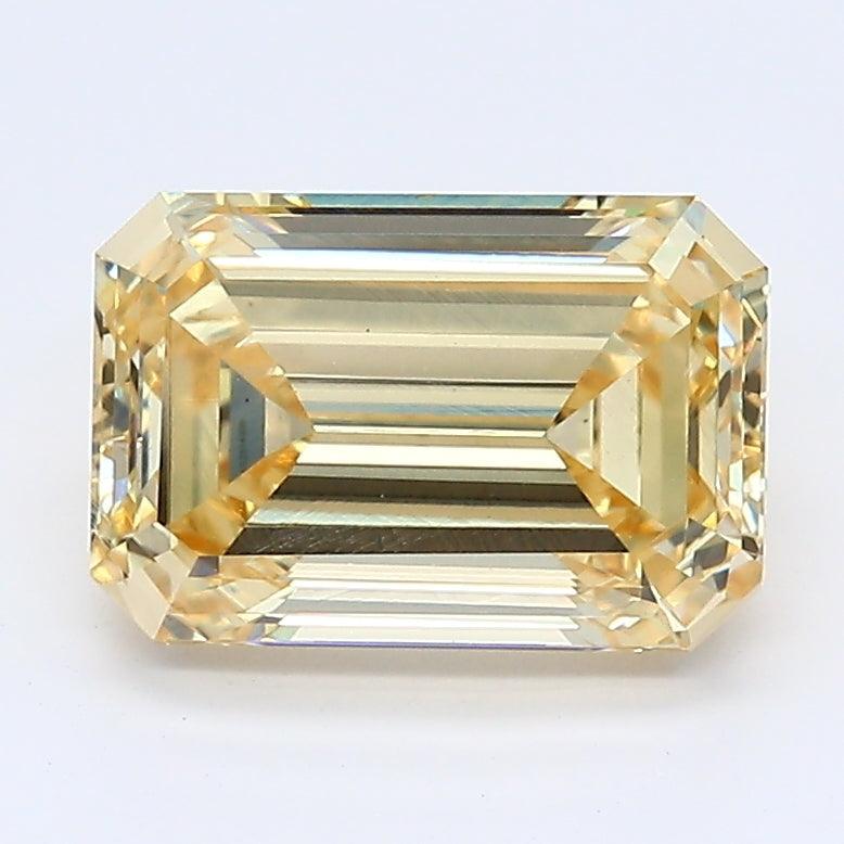 Loose 1.91 Carat Fancy Yellow VS1 IGI Certified Lab Grown Emerald Diamonds