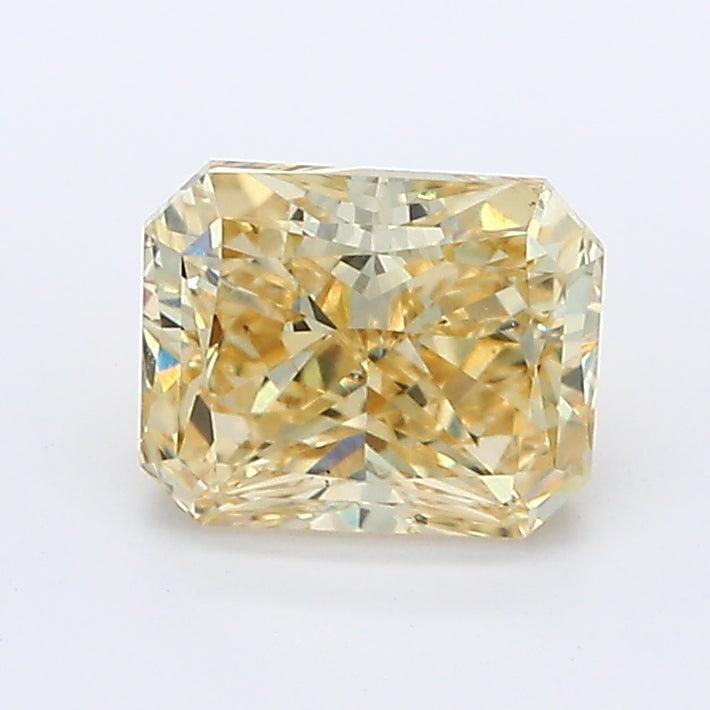 Loose 1.06 Carat Fancy Yellow VS2 IGI Certified Lab Grown Radiant Diamonds