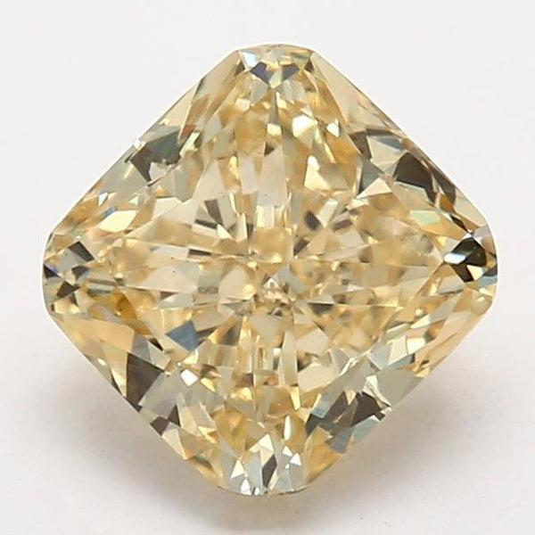 2.07Ct Cushion SI1 Lab Grown Vivid Yellow Diamonds with IGI