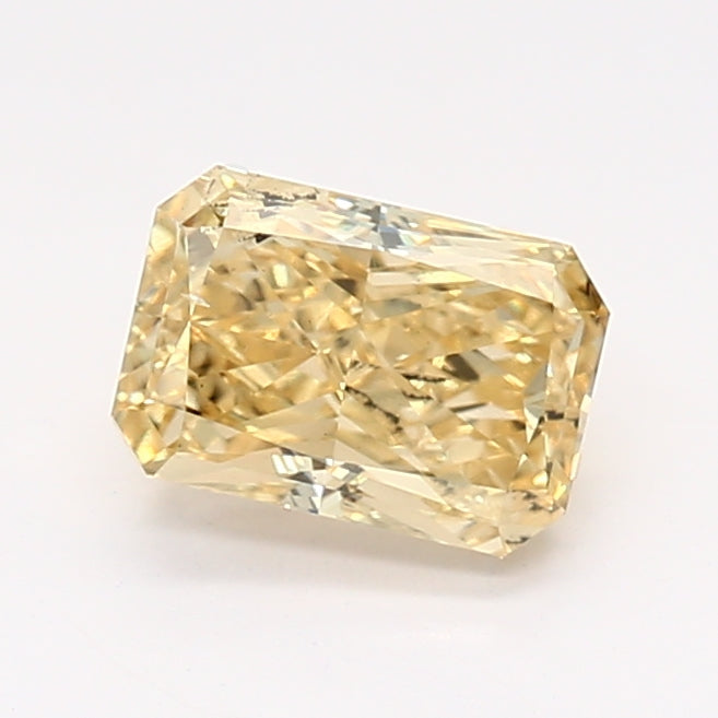 Loose 1.06 Carat Vivid Yellow I1 IGI Certified Lab Grown Radiant Diamonds