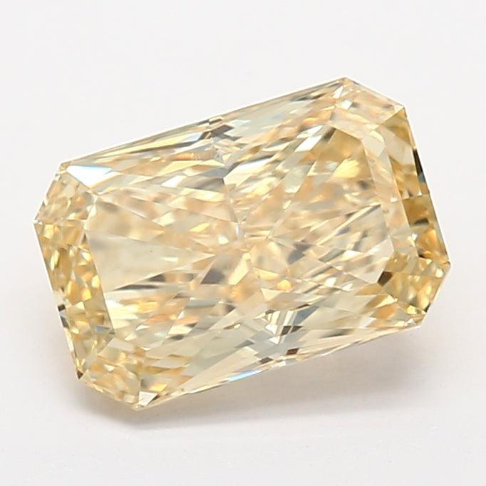 Loose 1.88 Carat Intense Yellow VS1 IGI Certified Lab Grown Radiant Diamonds