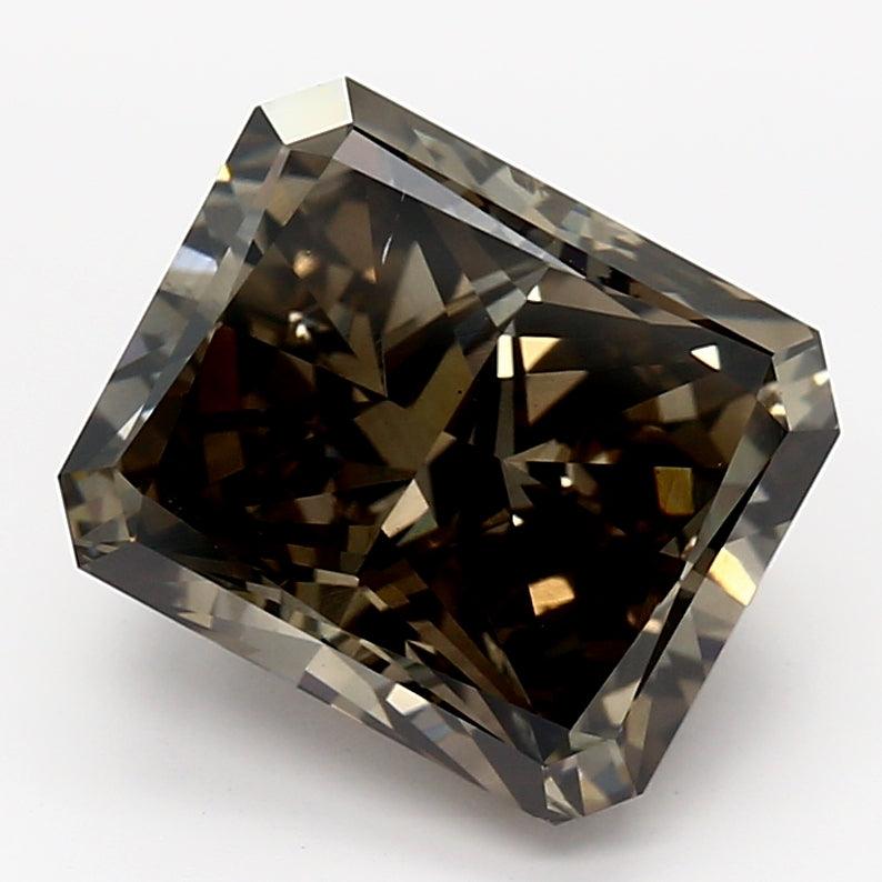 Loose 4.3 Carat Dark Gray SI1 IGI Certified Lab Grown Radiant Diamonds