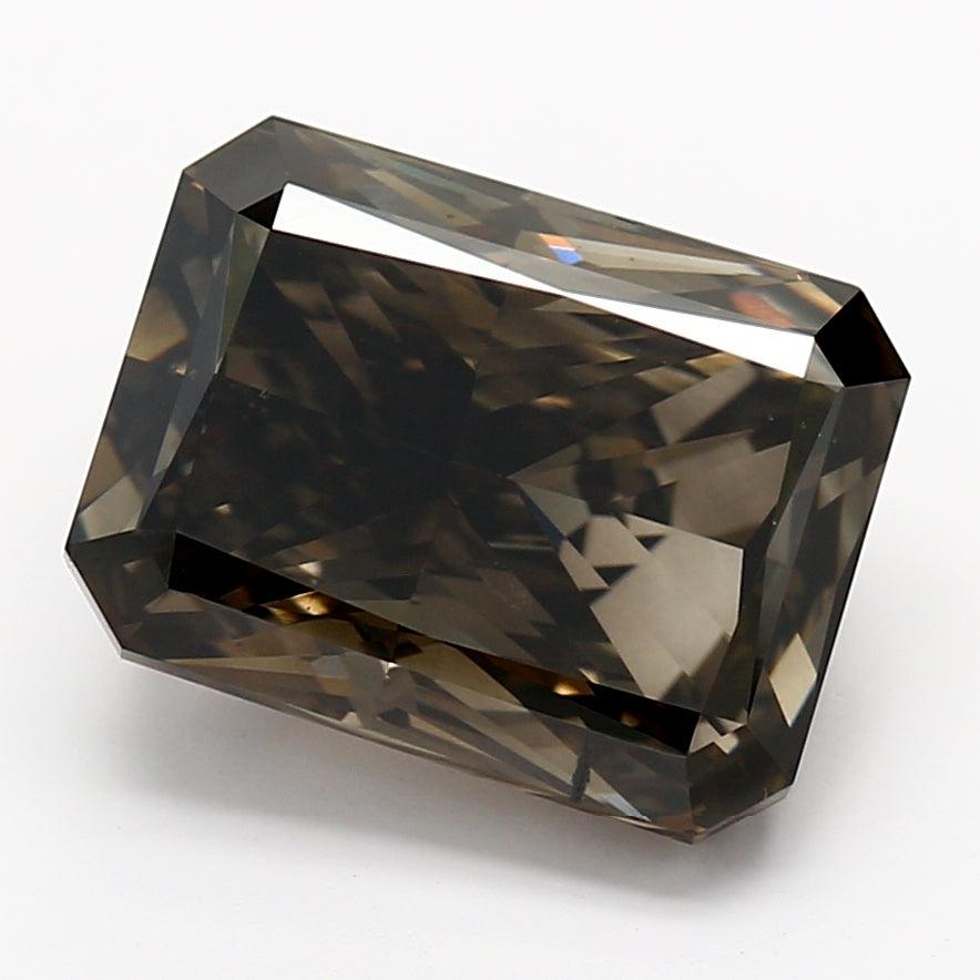 Loose 5.02 Carat Dark Gray VS2 IGI Certified Lab Grown Radiant Diamonds