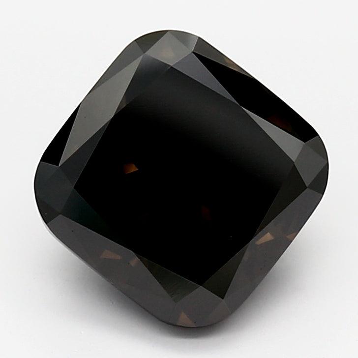 Loose 3.09 Carat Fancy Black SI1 IGI Certified Lab Grown Cushion Diamonds