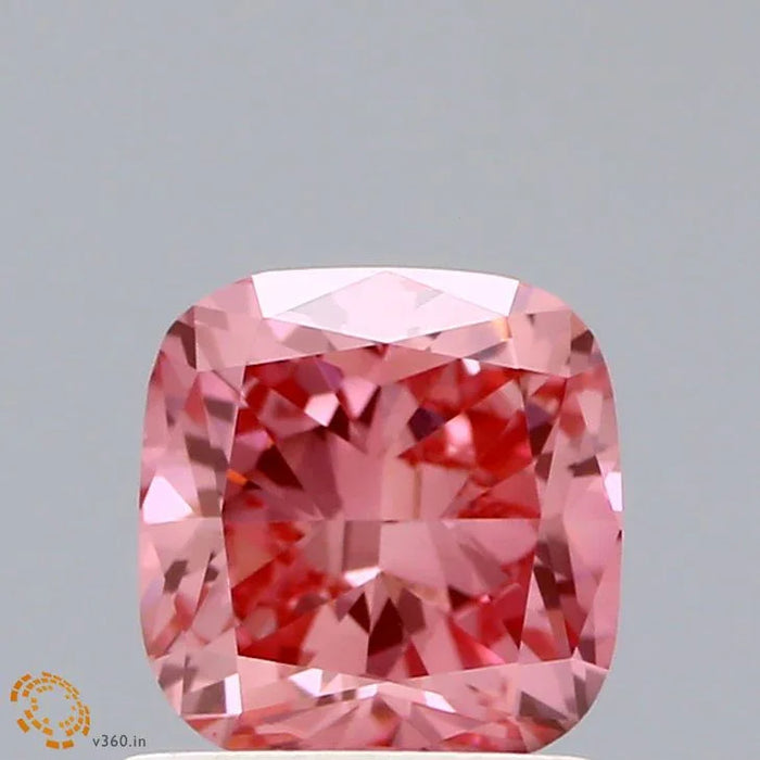 Loose 1.04 Carat Vivid Pink VS1 IGI Certified Lab Grown Cushion Diamonds