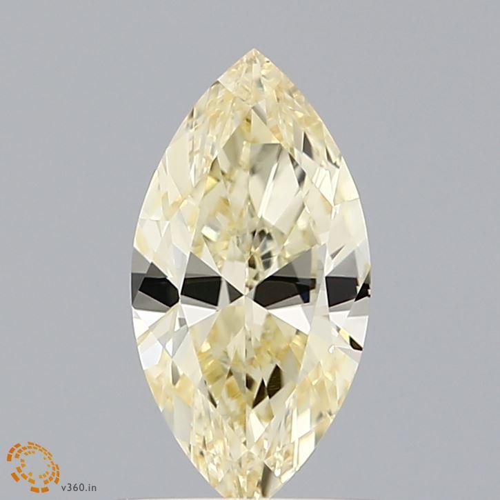 Loose 1.13 Carat Fancy Yellow VVS2 IGI Certified Lab Grown Marquise Diamonds