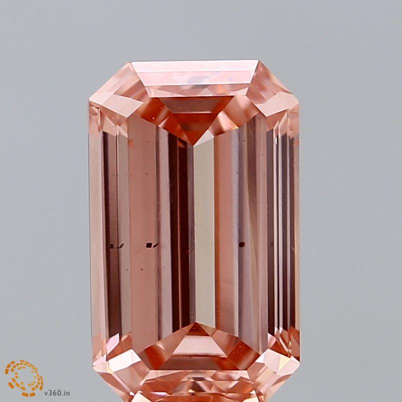 Loose 2.57 Carat Intense Pink SI1 IGI Certified Lab Grown Emerald Diamonds