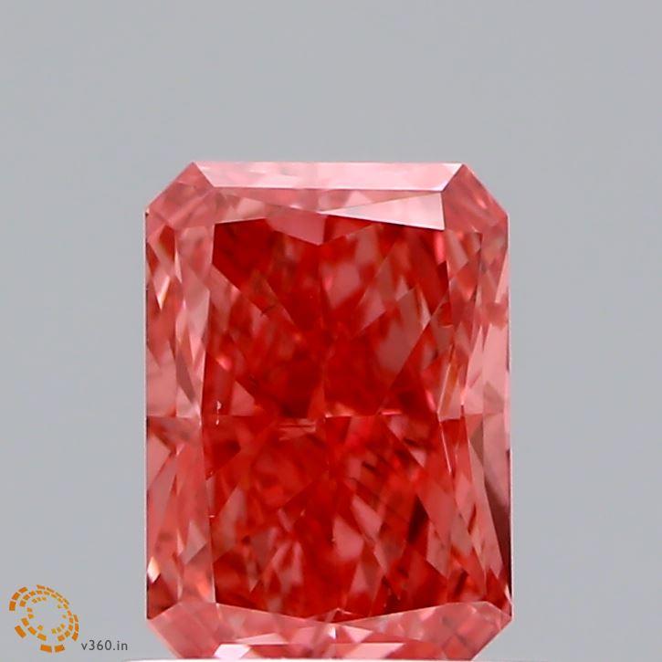 Loose 1.03 Carat Vivid Pink SI2 IGI Certified Lab Grown Radiant Diamonds