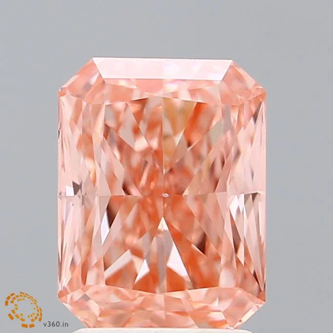 Loose 2.11 Carat Intense Pink VS1 IGI Certified Lab Grown Radiant Diamonds