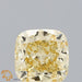 Loose 1.18 Carat Fancy Yellow VS2 IGI Certified Lab Grown Cushion Diamonds