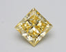 Loose 1.04 Carat Intense Yellow VS1 IGI Certified Lab Grown Princess Diamonds