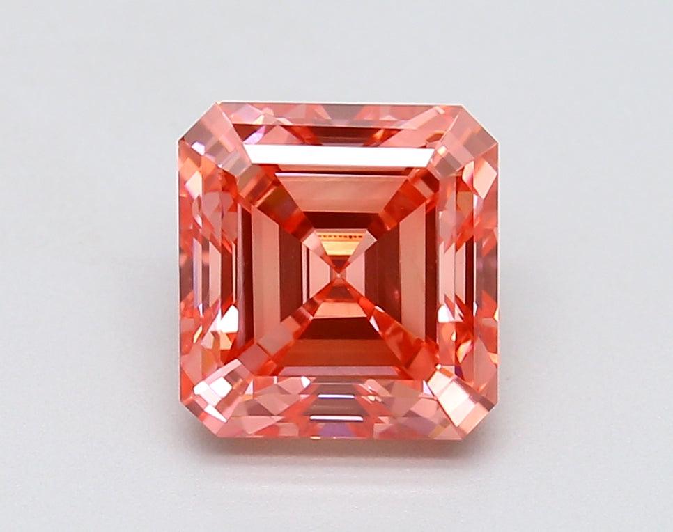Loose 1.56 Carat Vivid Pink VS2 IGI Certified Lab Grown Emerald Diamonds