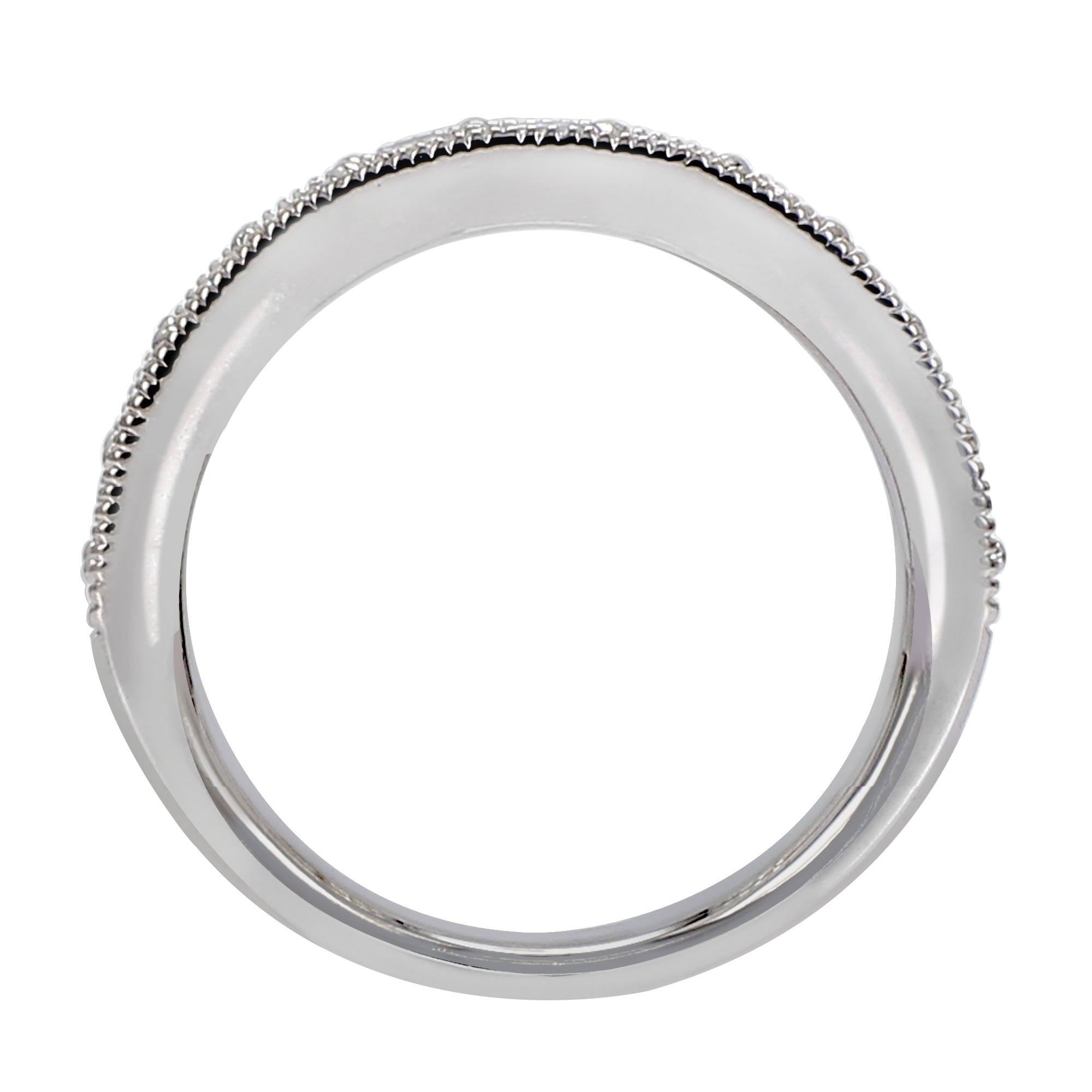 Pave Milgrain Band - 1.0Ctw