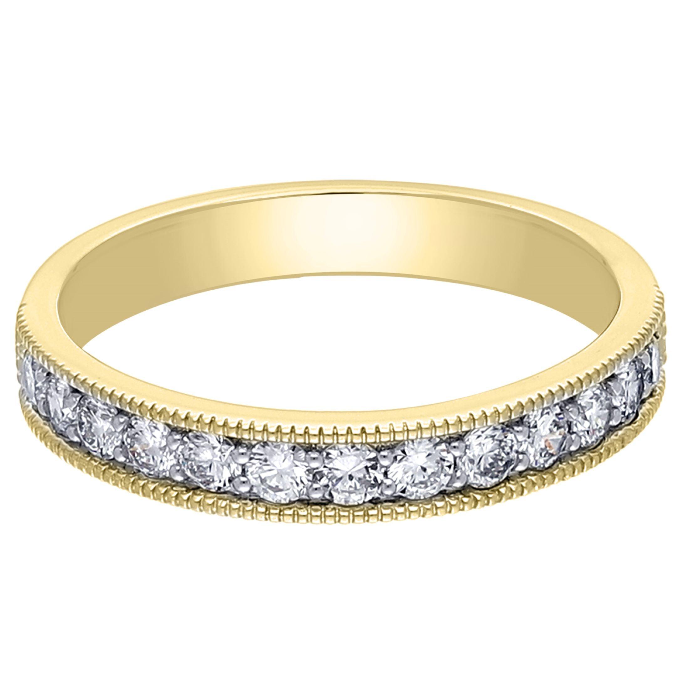 Pave Milgrain Band - 1/2Ctw