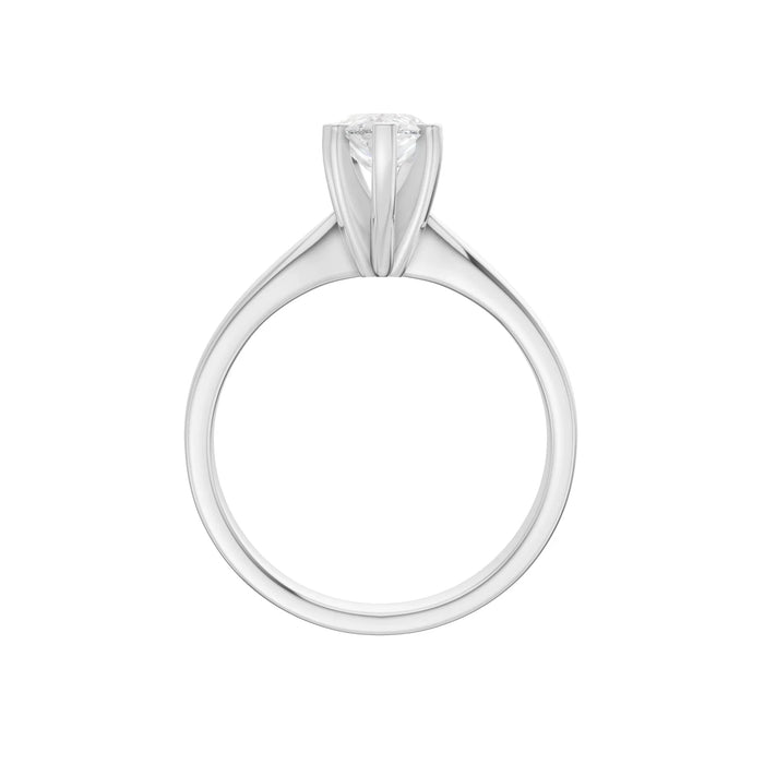 Pear Solitaire Ring 1.0Ct Certified