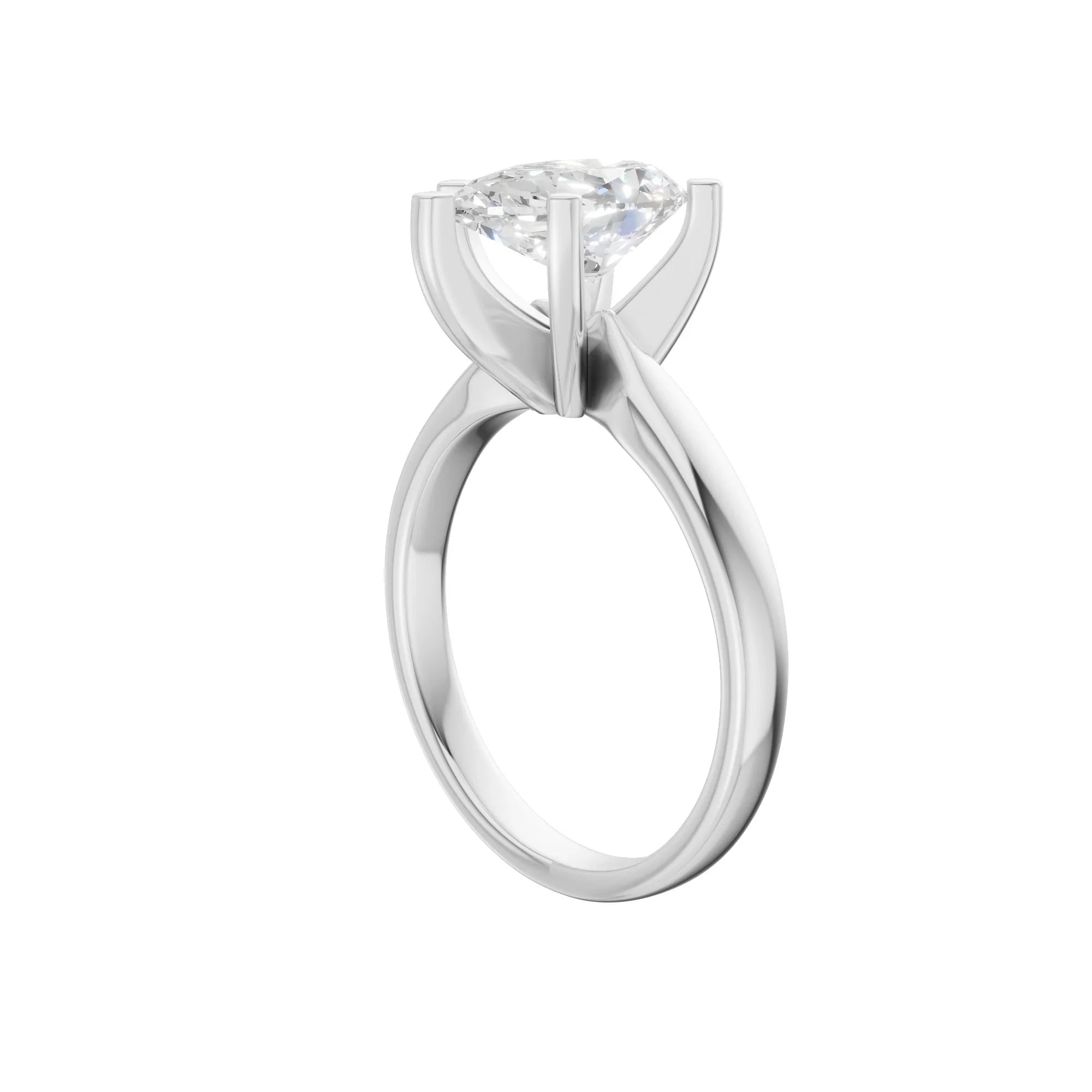 Pear Solitaire Ring 2.0Ct Certified