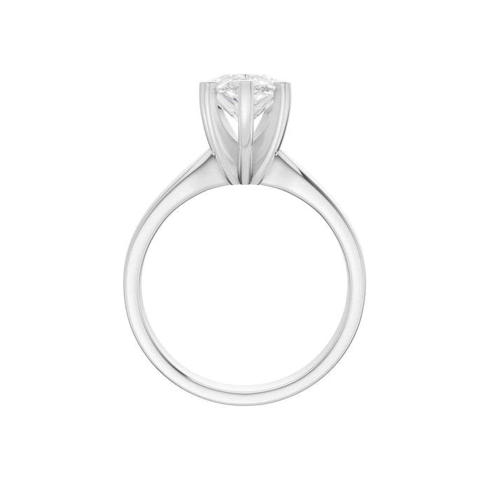 Pear Solitaire Ring 2.0Ct Certified
