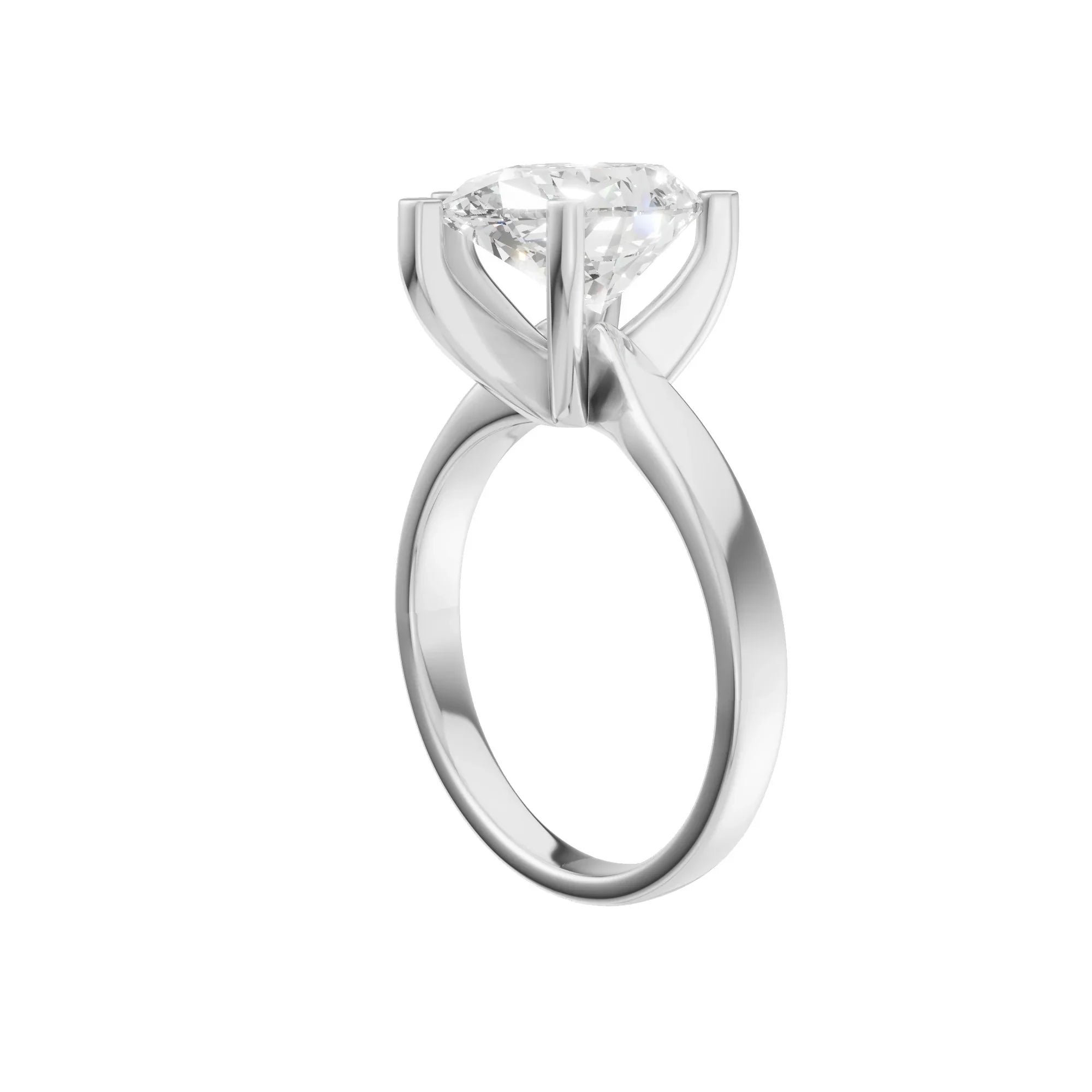 Pear Solitaire Ring 3.0Ct Certified