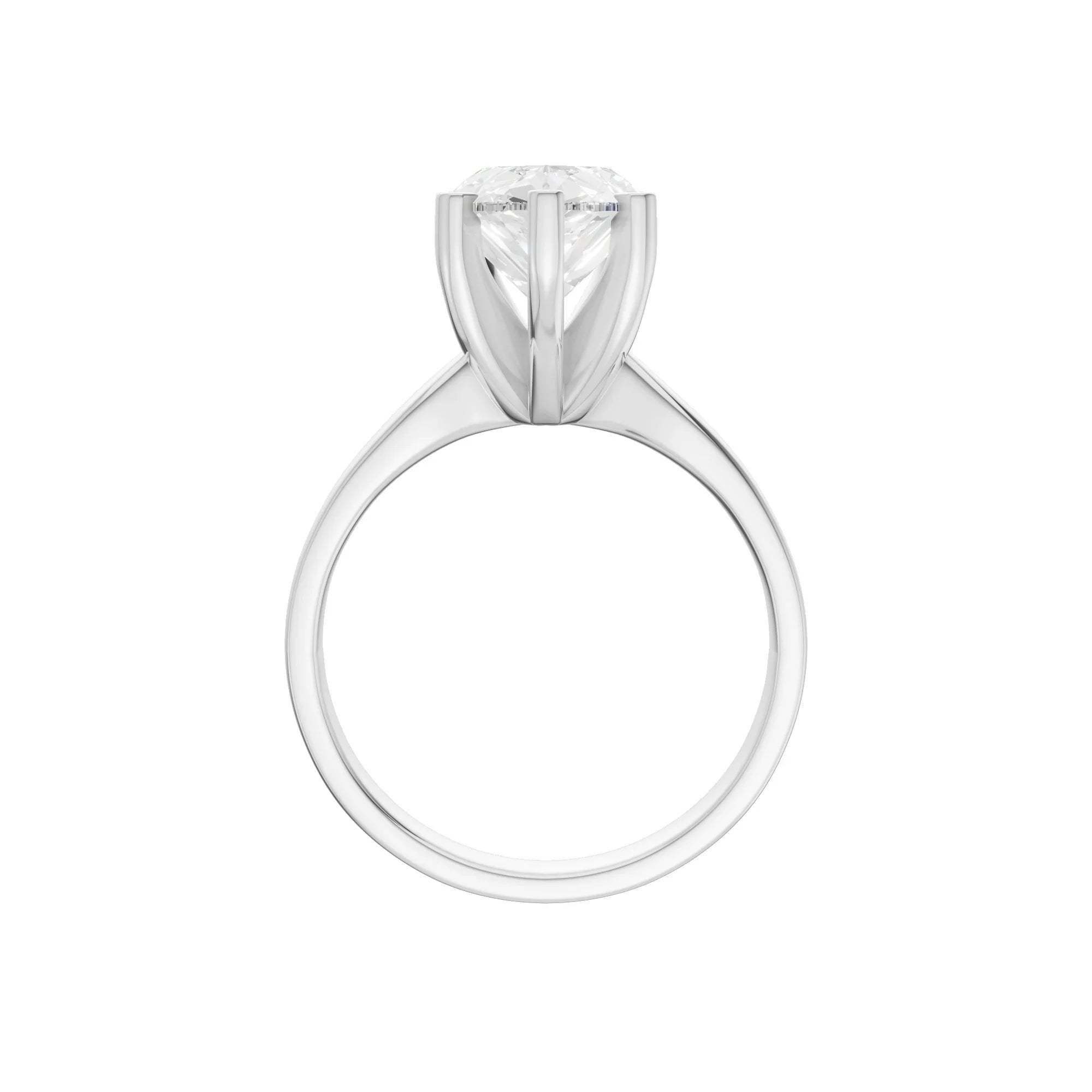 Pear Solitaire Ring 3.0Ct Certified