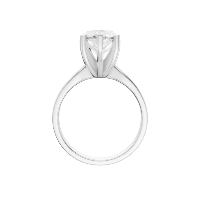 Pear Solitaire Ring 3.0Ct Certified