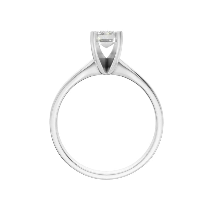 Emerald Cut Solitaire Ring 1.0Ct