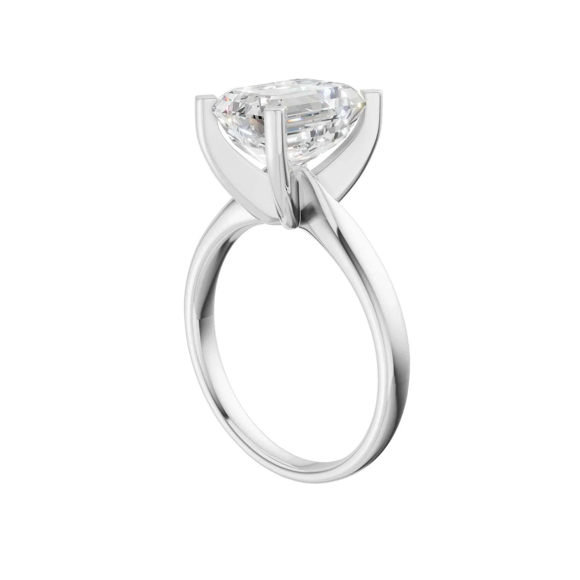 Emerald Cut Solitaire Ring 3.0Ct