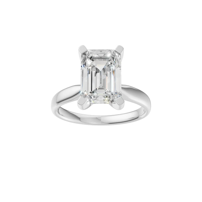 Emerald Cut Solitaire Ring 3.0Ct