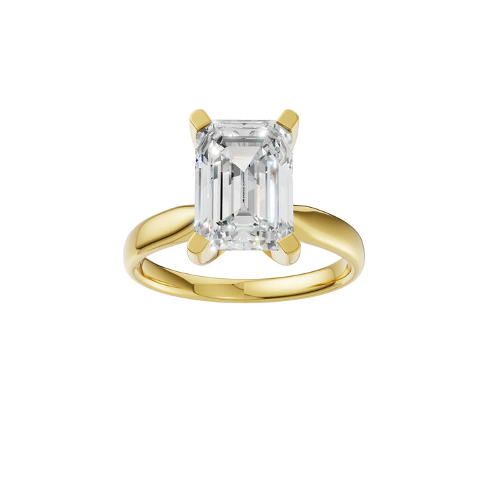 Emerald Cut Solitaire Ring 3.0Ct