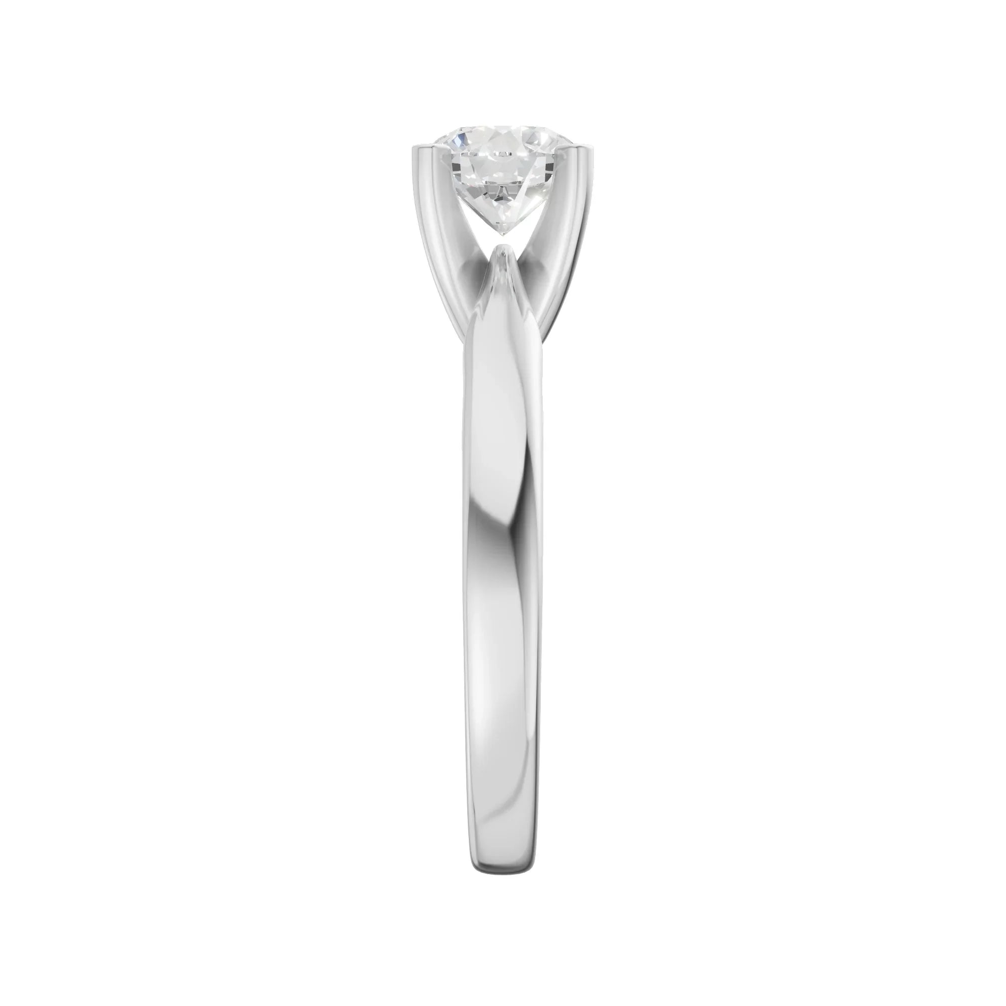Round Solitaire Ring 1.0Ct