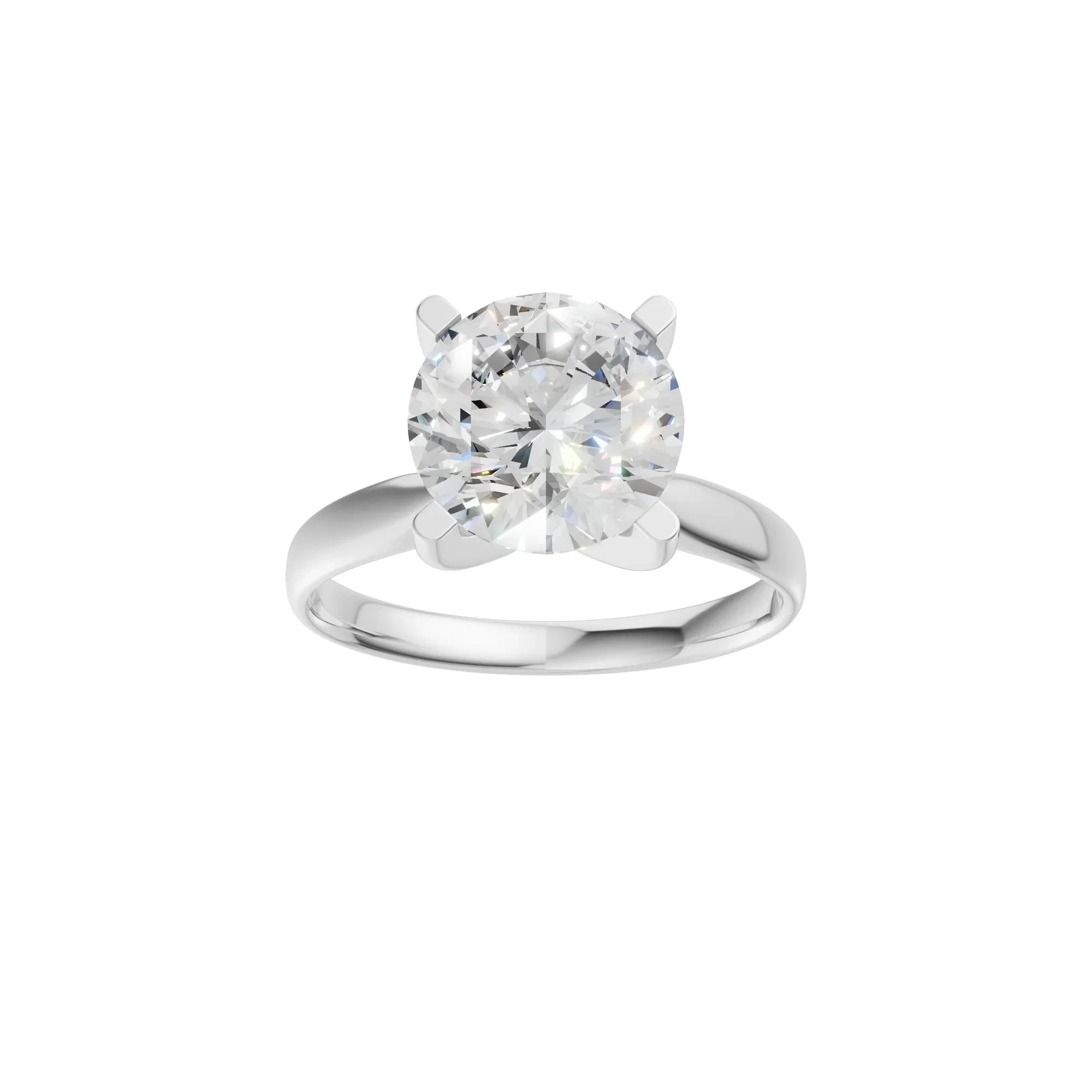 Round Solitaire Ring 3.0Ct