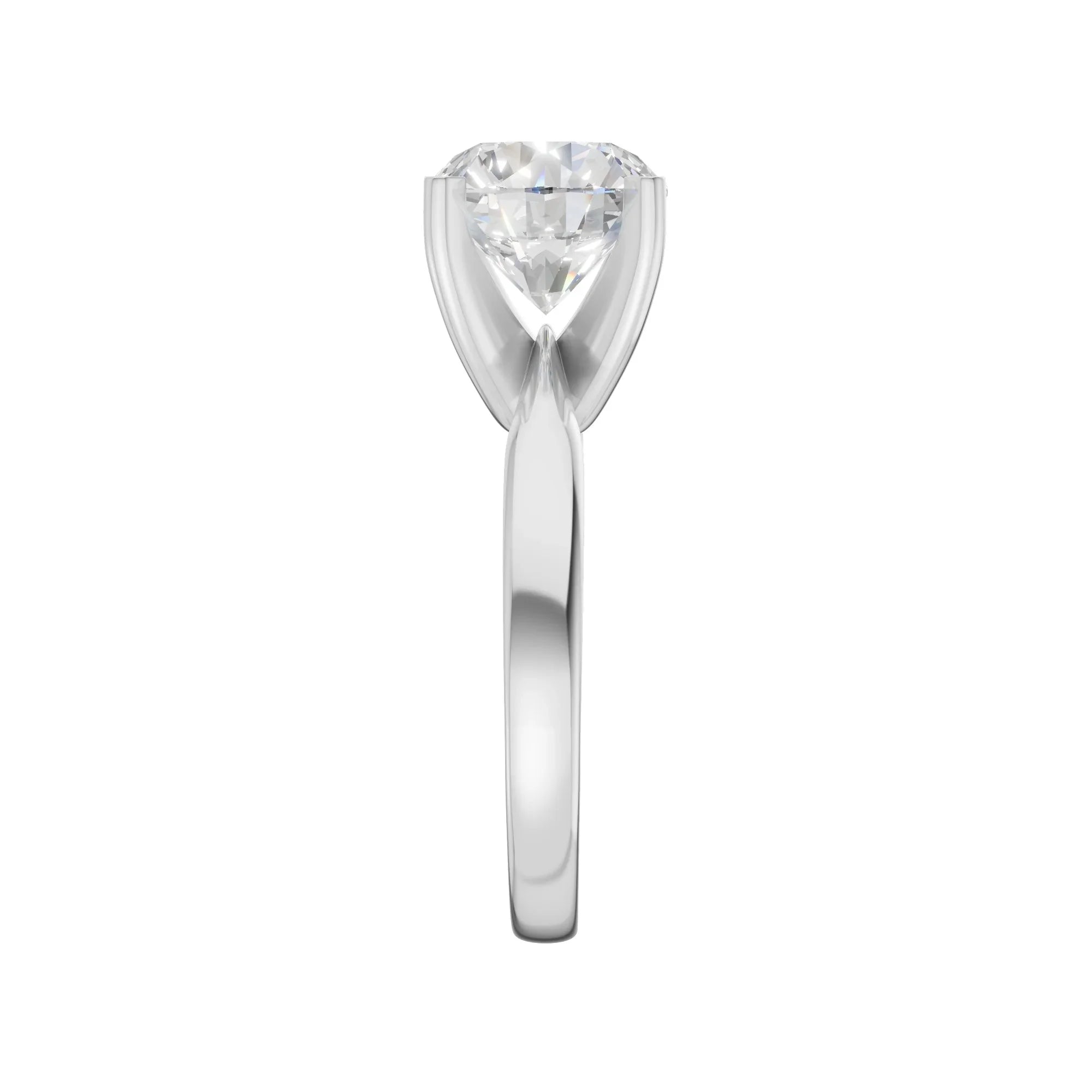 Round Solitaire Ring 3.0Ct