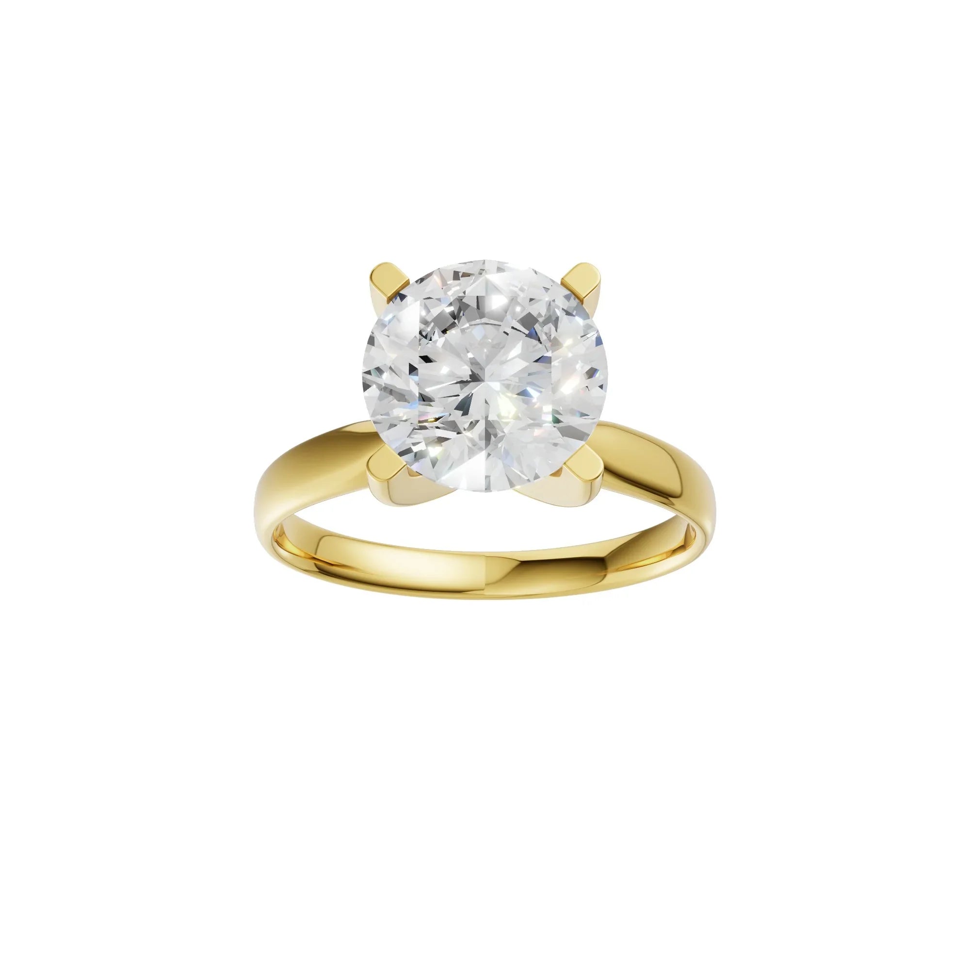 Round Solitaire Ring 3.0Ct