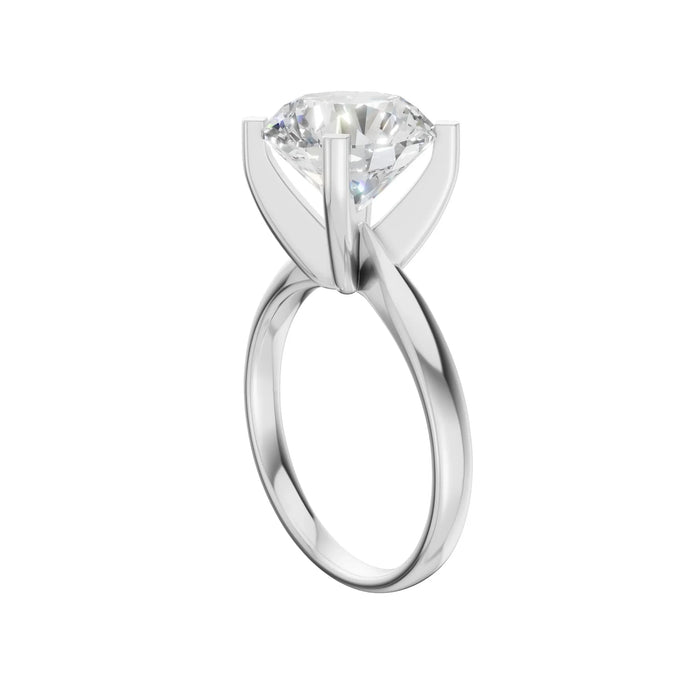 Round Solitaire Ring 4.0Ct