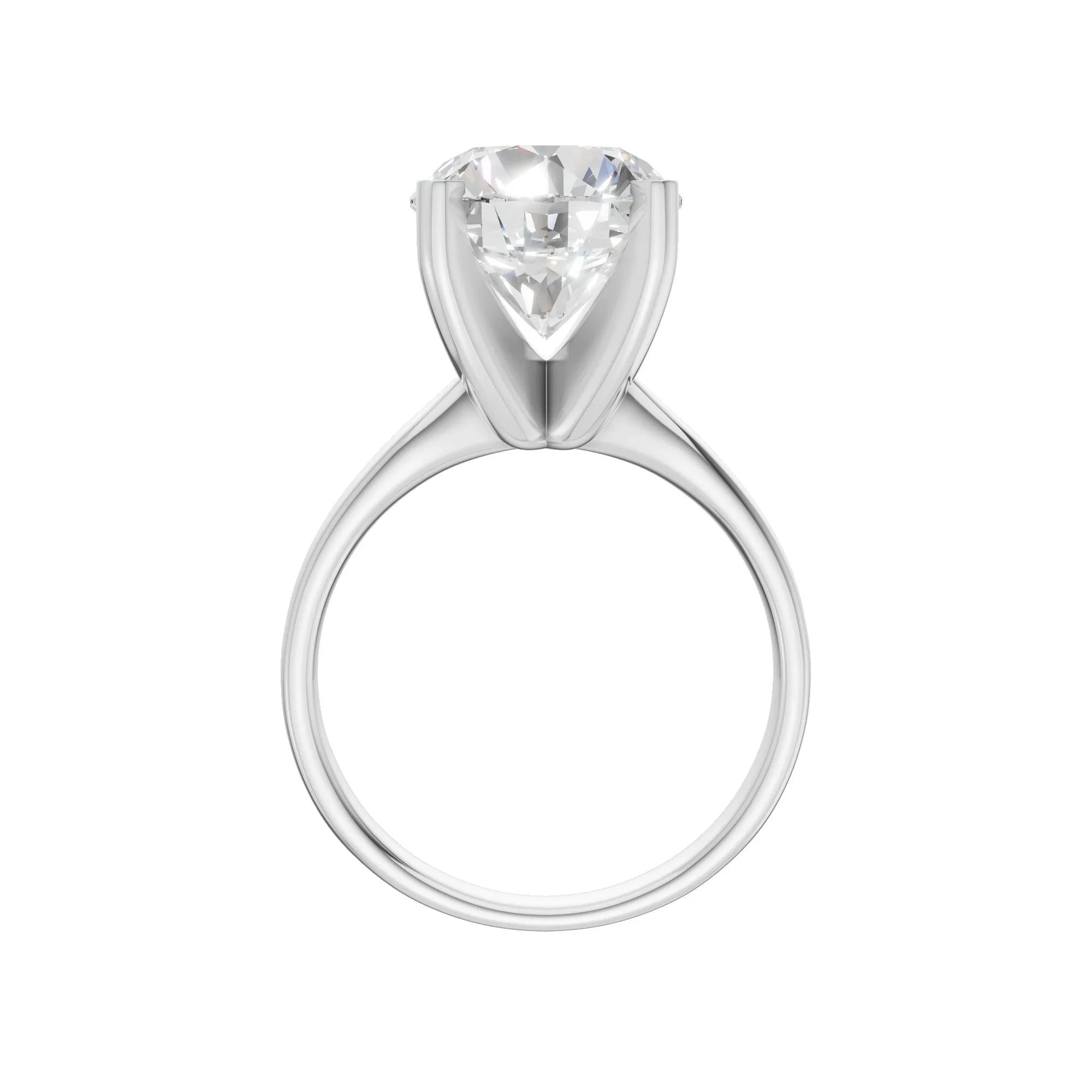 Round Solitaire Ring 4.0Ct