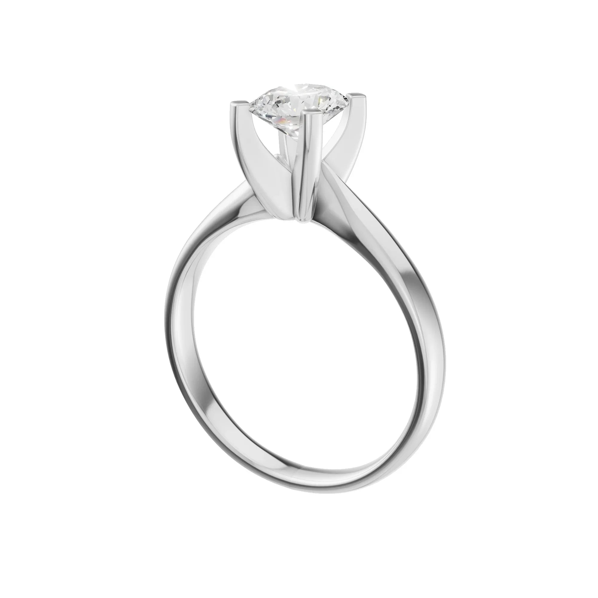 Oval Solitaire Ring 1.0Ct