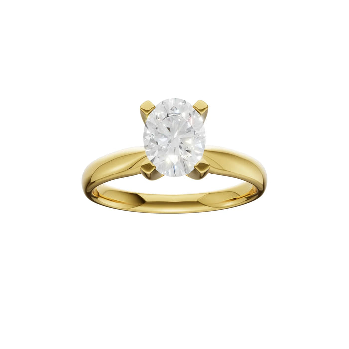 Oval Solitaire Ring 1.0Ct
