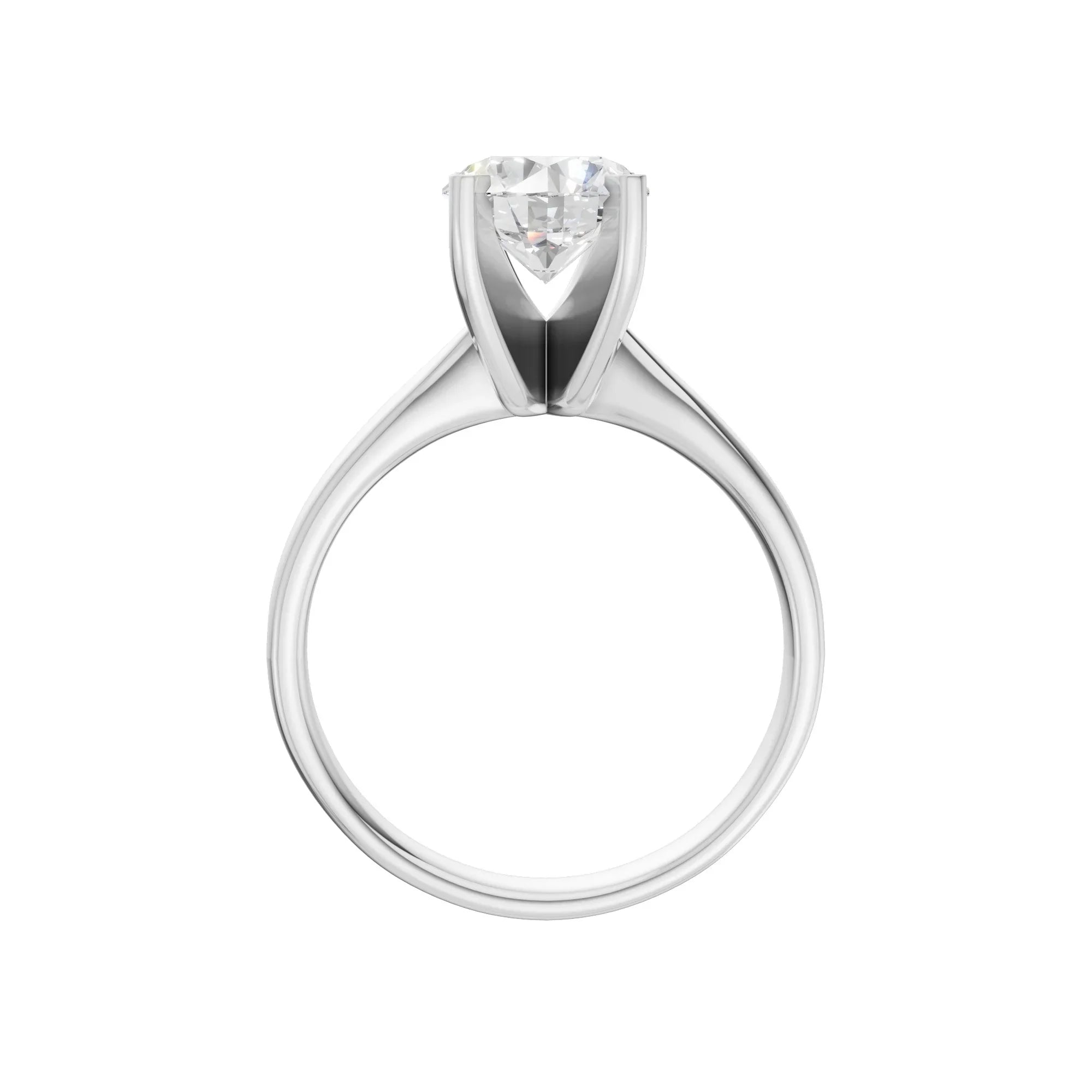 Oval Solitaire Ring 2.0Ct