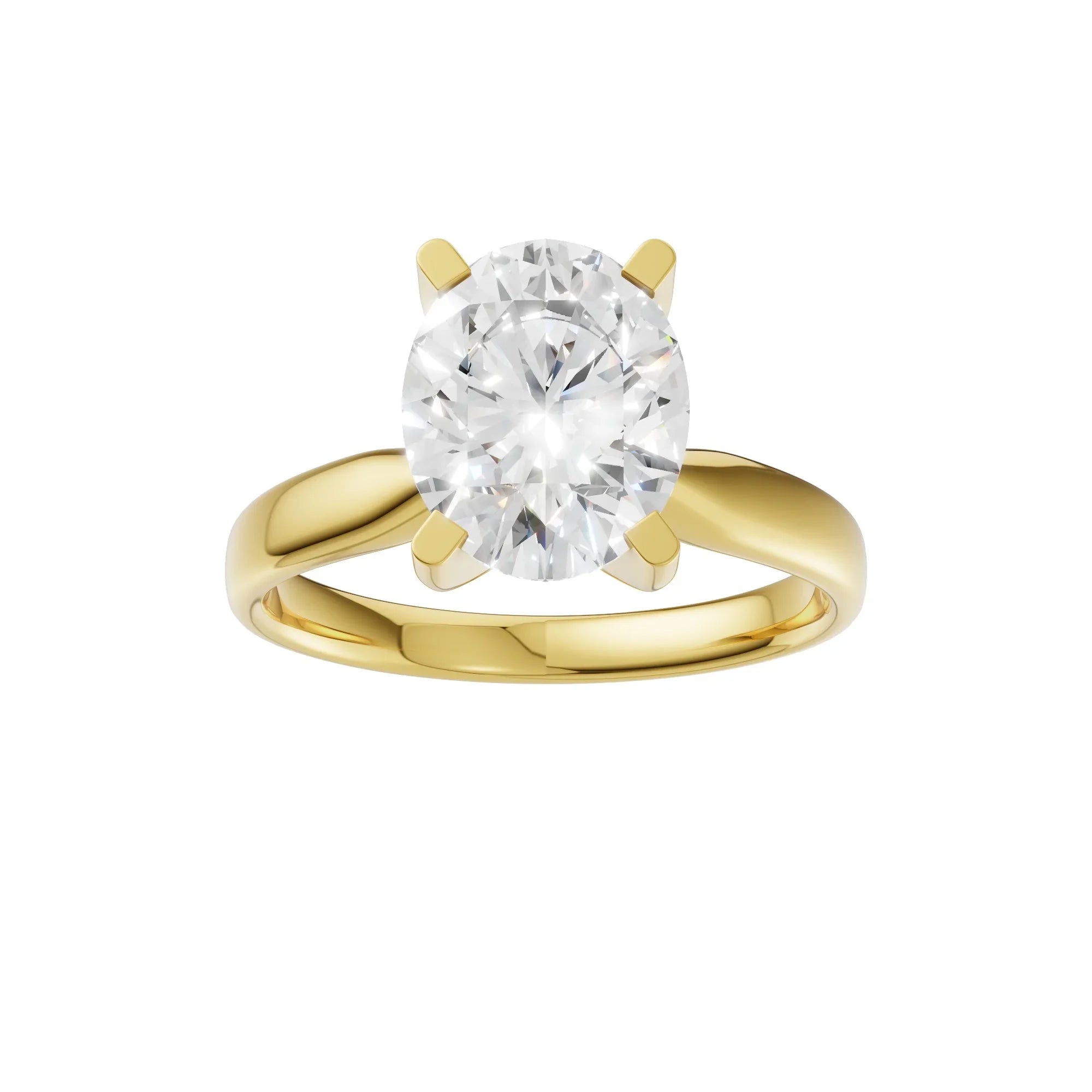 Oval Solitaire Ring 2.0Ct