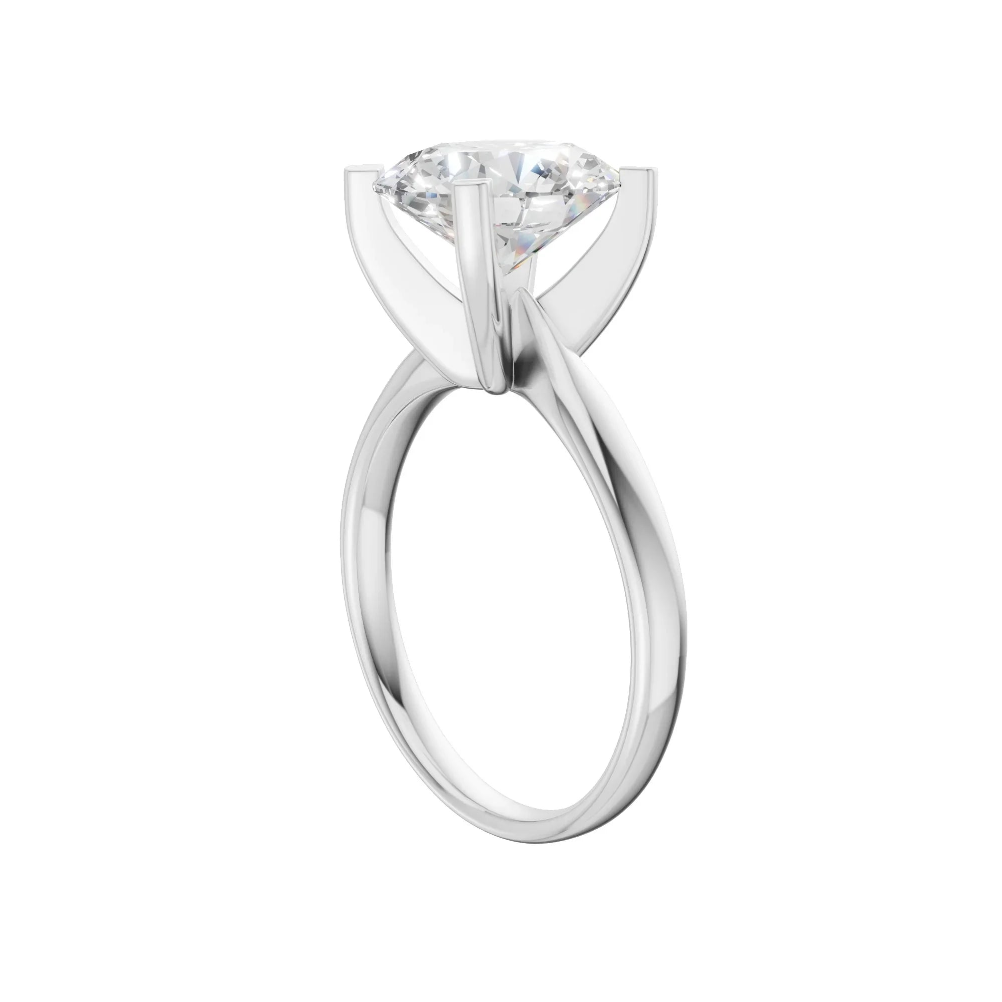 Oval Solitaire Ring 3.0Ct
