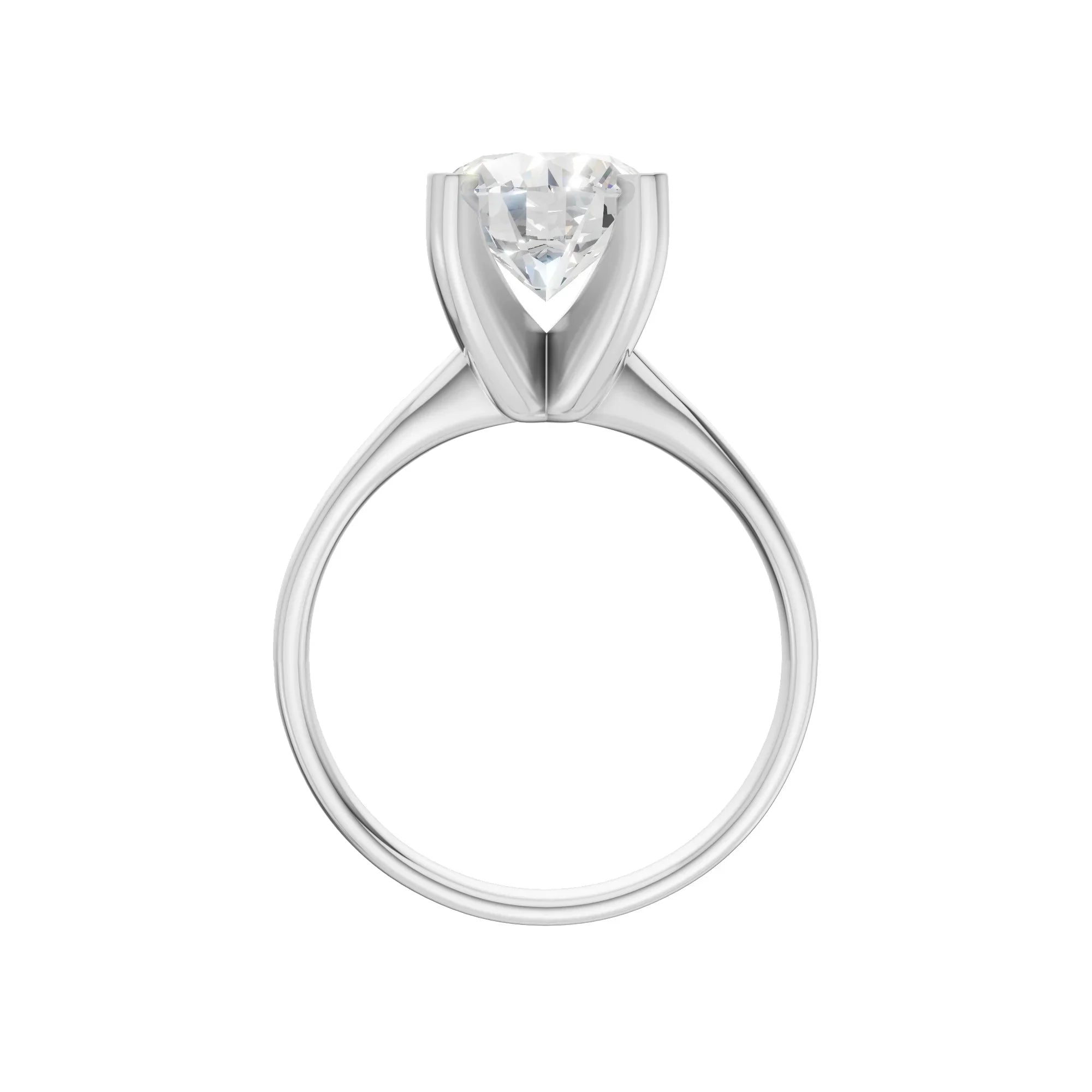 Oval Solitaire Ring 3.0Ct