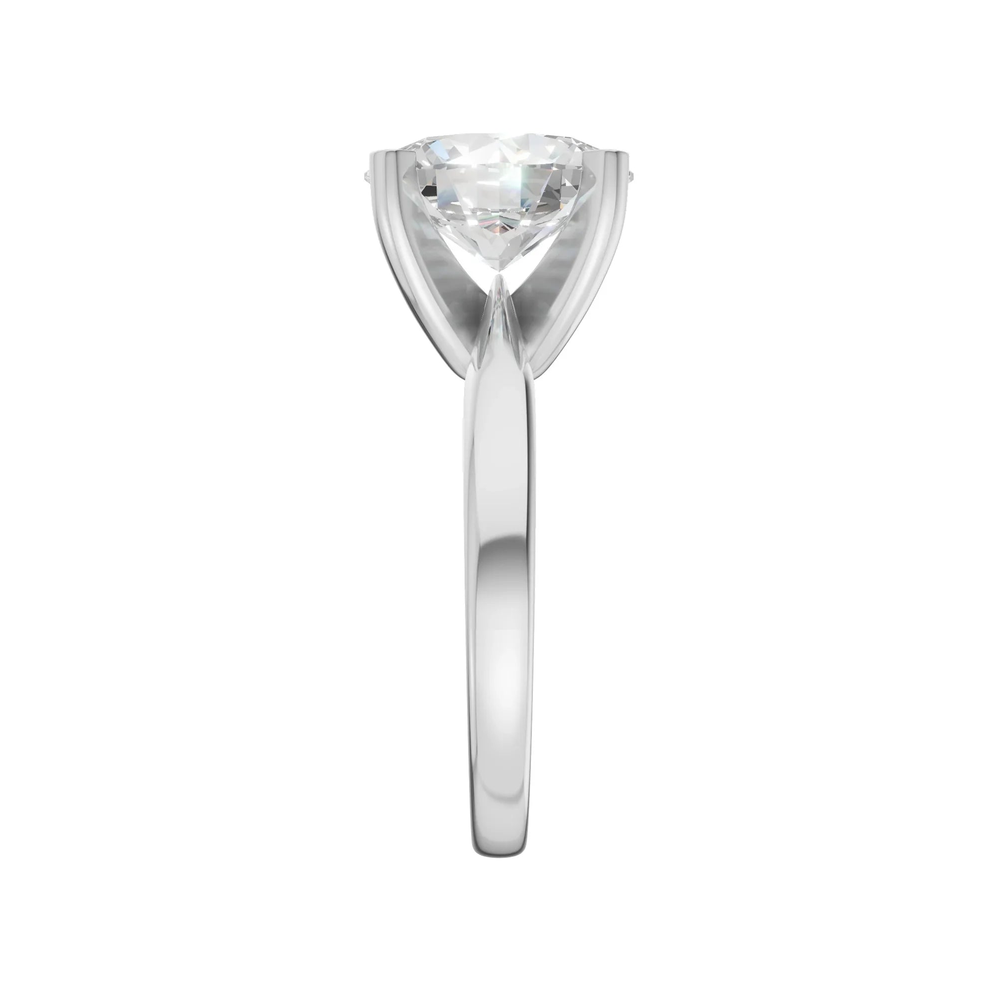 Oval Solitaire Ring 3.0Ct