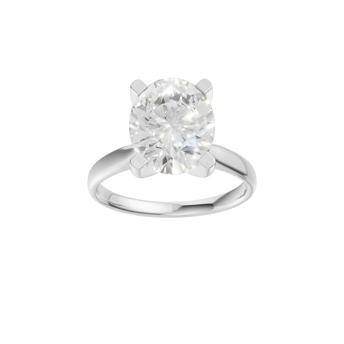Oval Solitaire Ring 3.0Ct