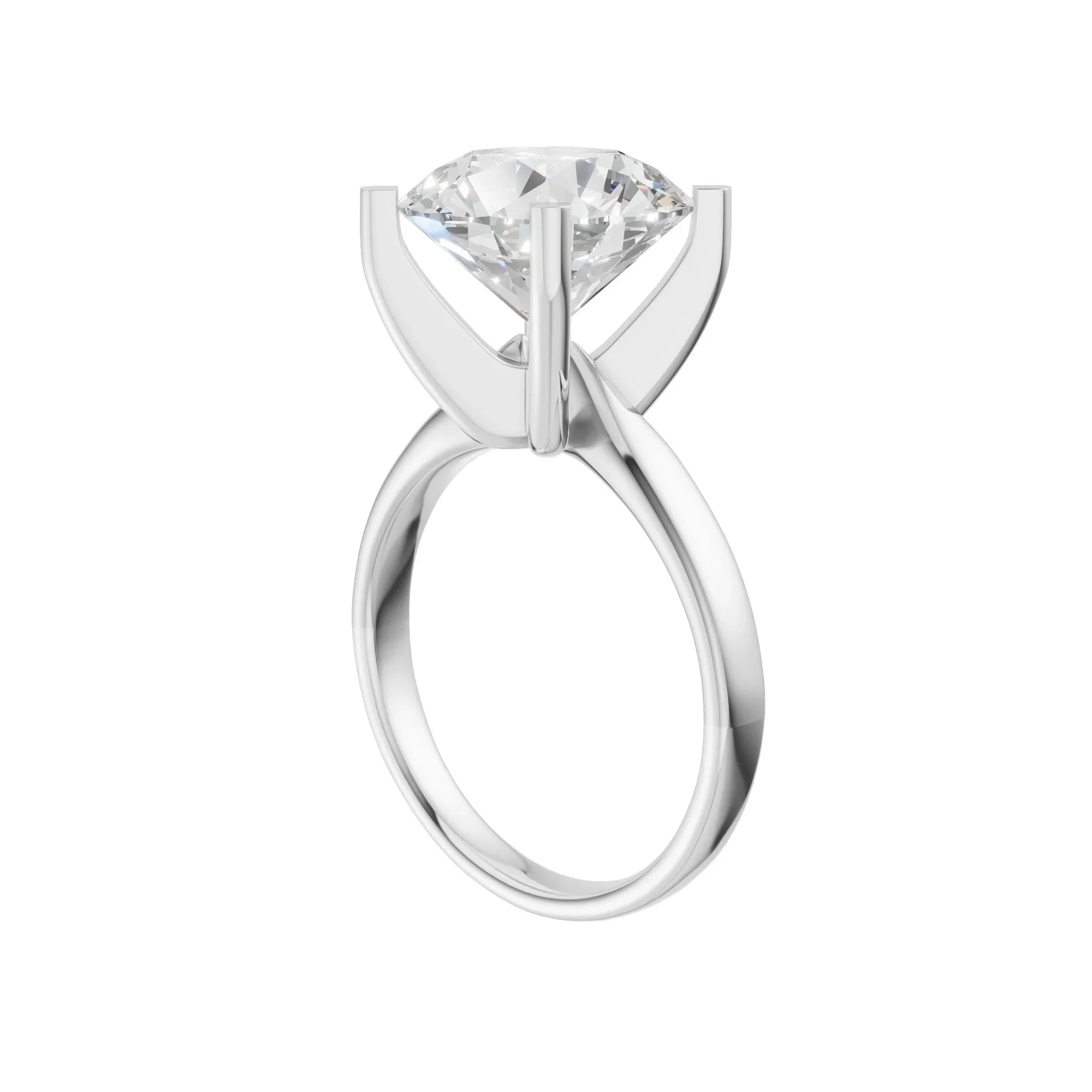 Round Solitaire Ring 5.0Ct